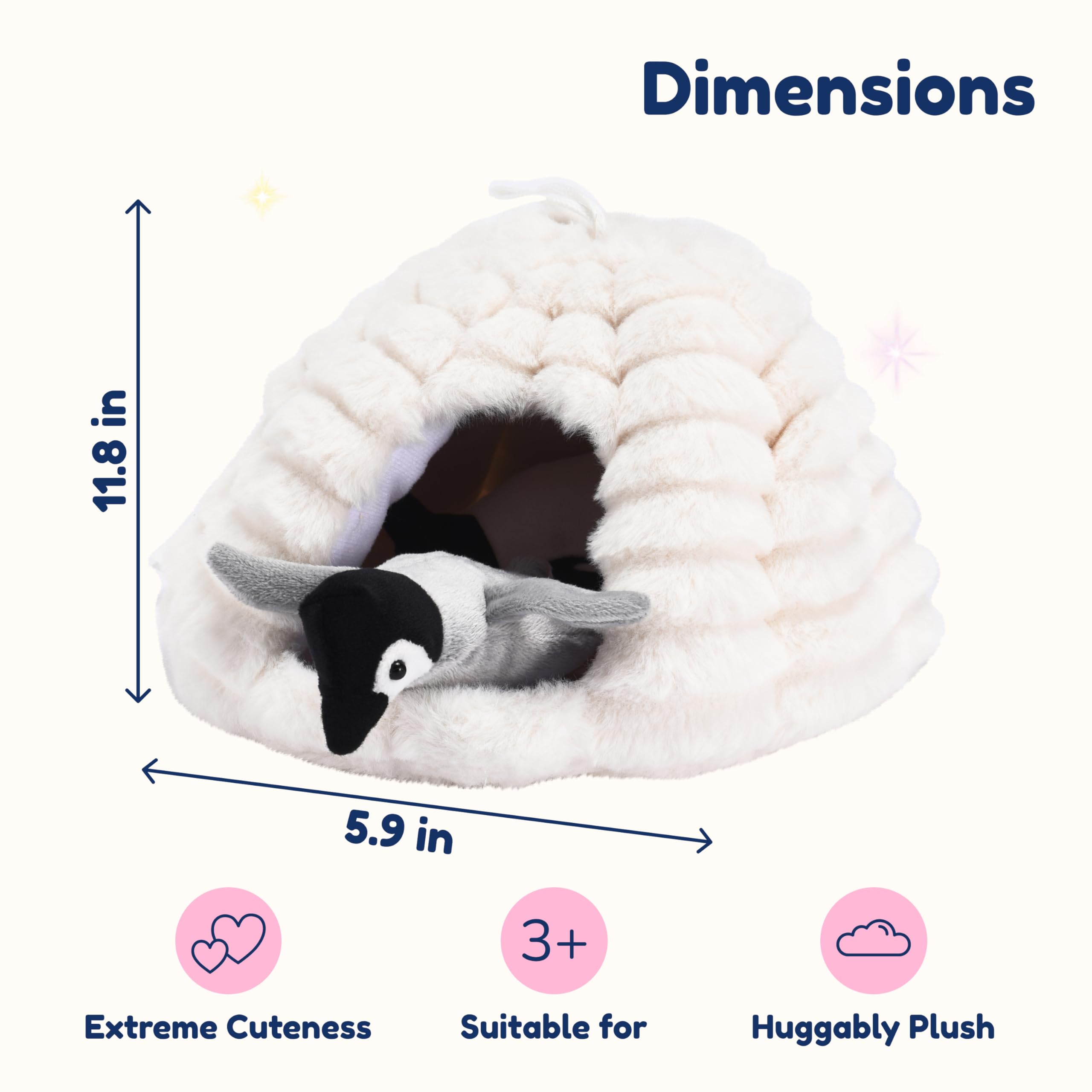 Snug A Babies colorful penguin plush engages visual exploration with vibrant hues.