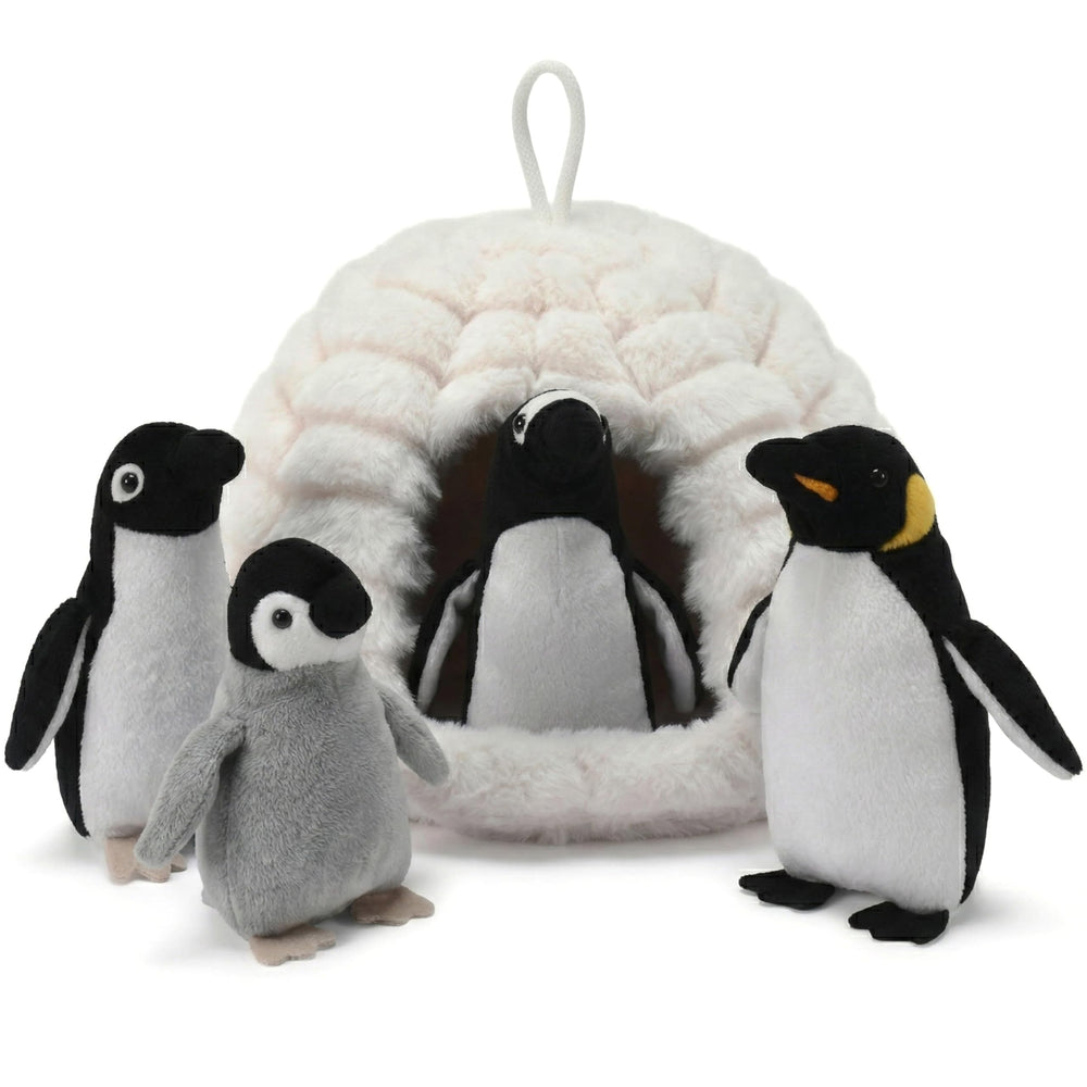 Snug A Babies penguin igloo playset promotes imaginative play and cozy cuddles.