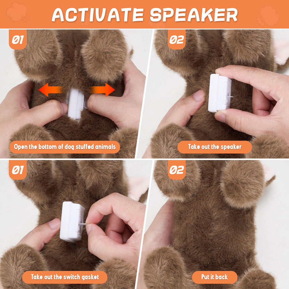 SnugBibble farting dog plush hug-friendly companion for kids and adults.