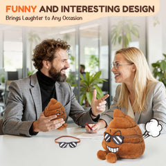 SnugBibble poop plush built-in battery delivers ready-to-play fun.