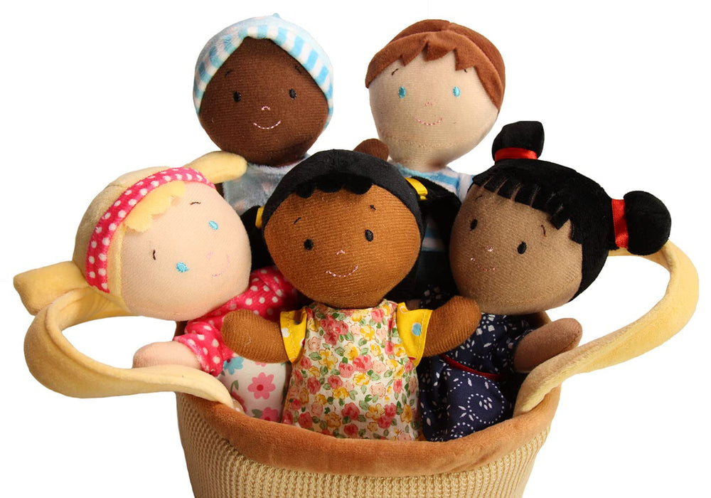 Compact fabric basket by Snuggle Stuffs to organize toys after play
