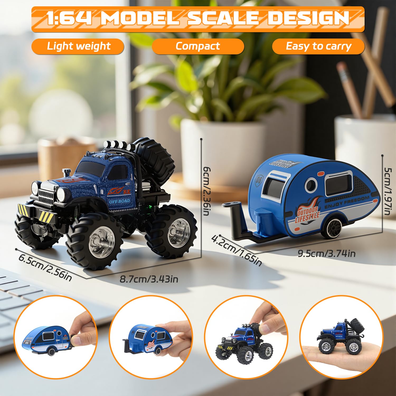 Snugzy blue RC car offers three-speed settings for gradual learning