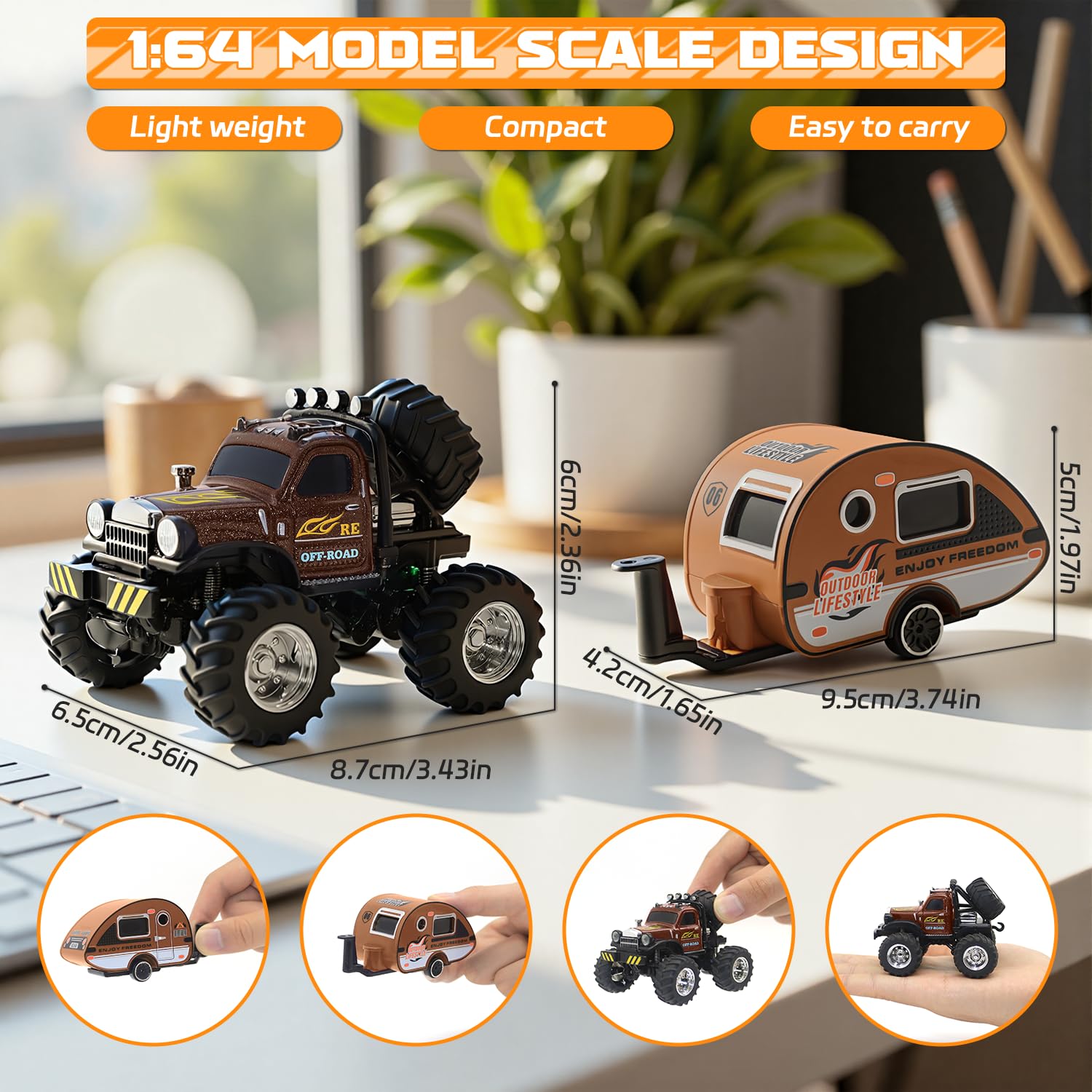 Snugzy mini car available in four vibrant colors for personal style.