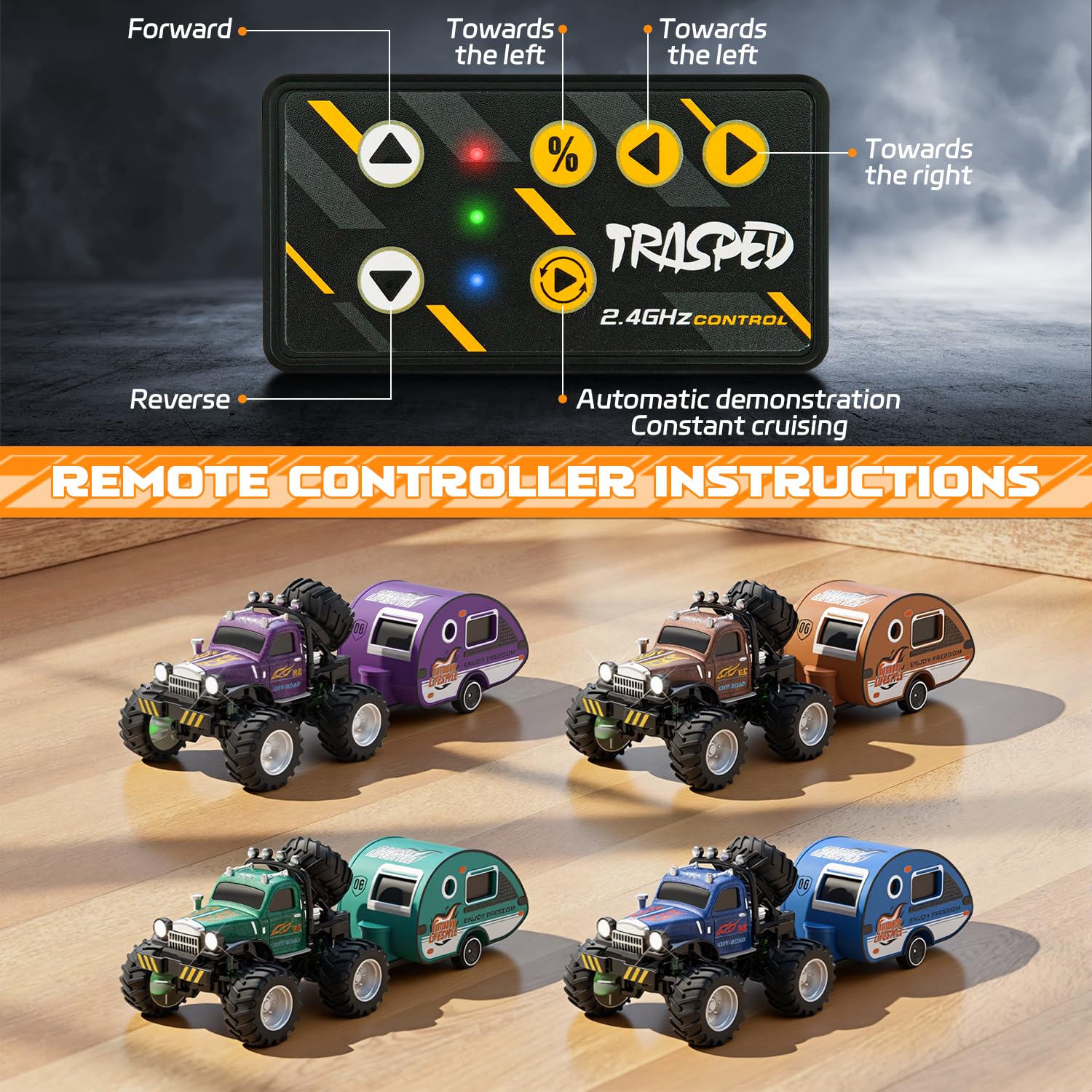 Snugzy 3-speed RC car lets kids adjust pace for different tracks.