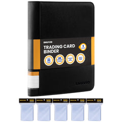 Snuvid 9-pocket binder with 500 sleeves for easy card organization.