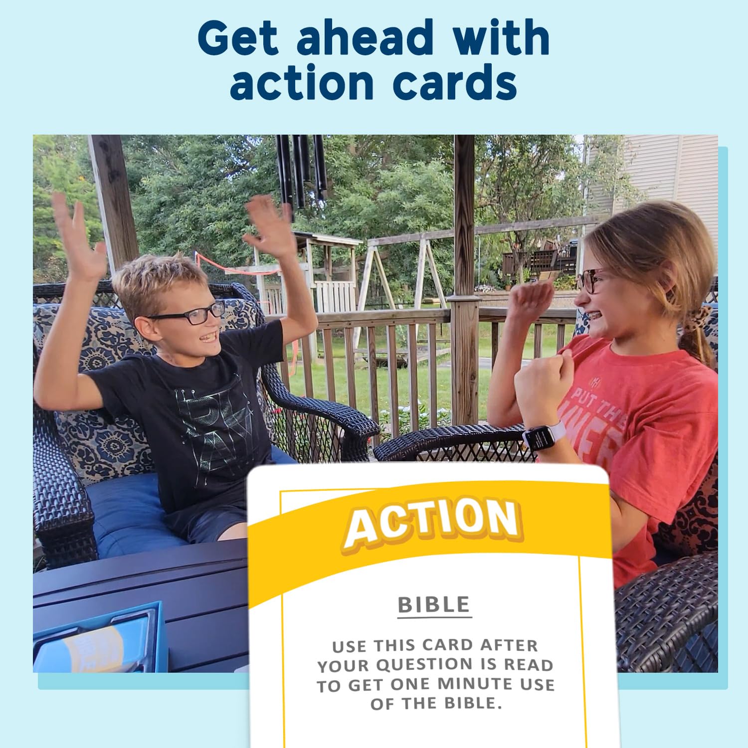 SO YOU THINK YOU KNOW THE BIBLE teams compete during game night to boost interaction.