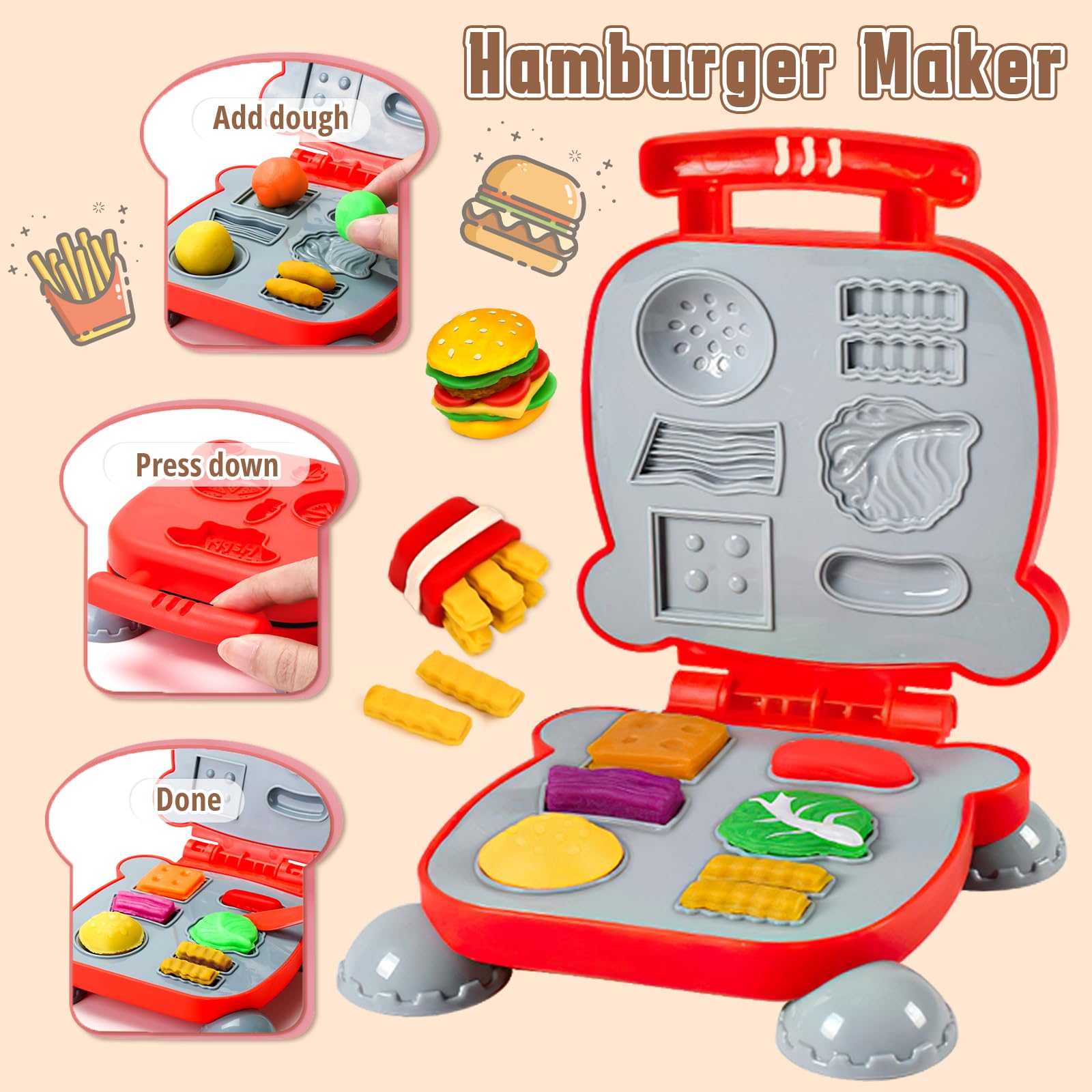 SOCBTNSO dough set noodle maker supports hands-on motor skill development.