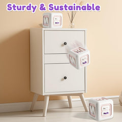 SOCBTNSO Busy Cube uses non-toxic materials for safe baby play.