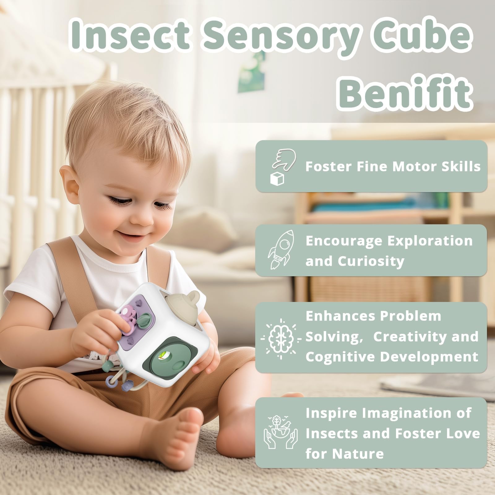 SOCBTNSO Busy Cube is lightweight and portable.