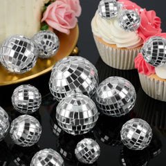 Soelomu disco ball 2 inch large accents perfect for cake toppers and centerpieces.