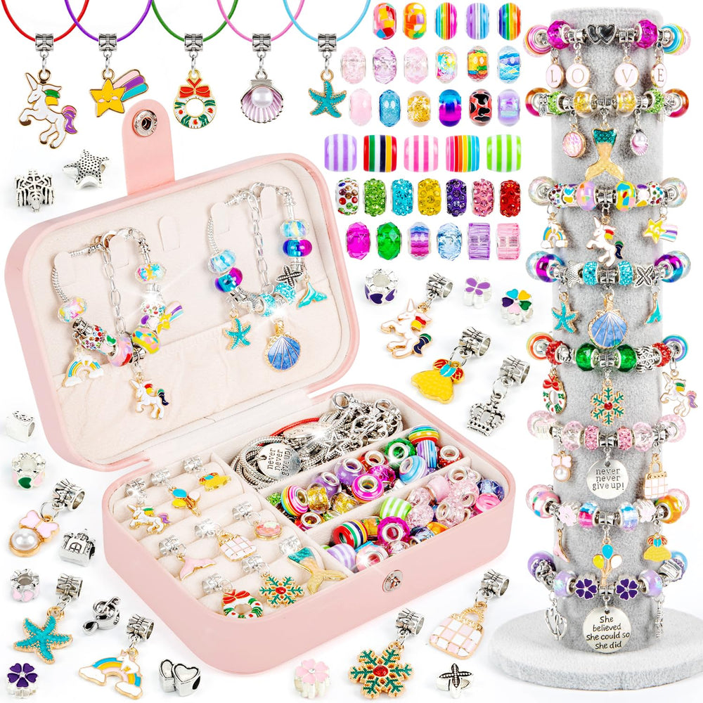 Sofier packaging shows a gift-ready charm bracelet kit for birthdays and holidays