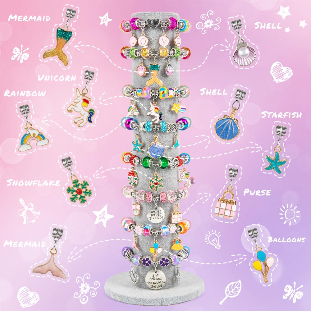 Sofier portable jewelry box keeps bracelets, charms, and beads neatly organized