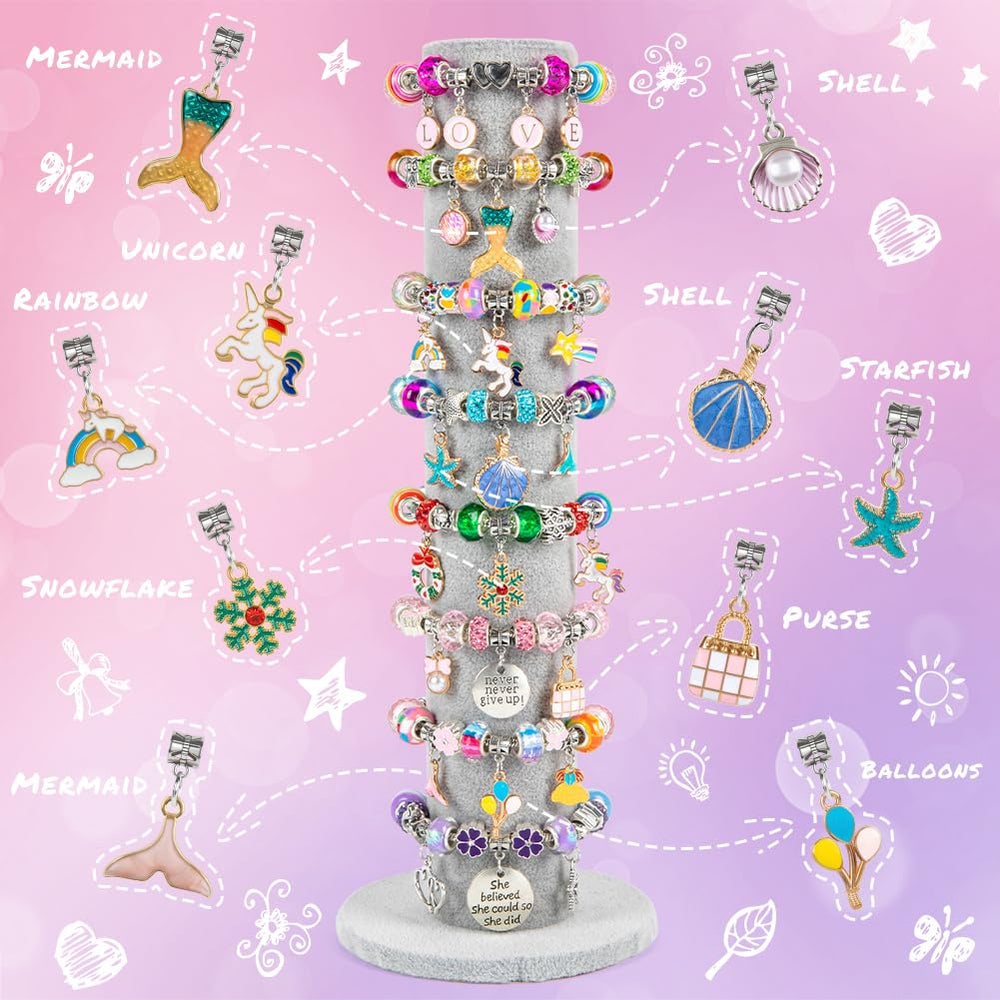 Sofier portable jewelry box keeps bracelets, charms, and beads neatly organized