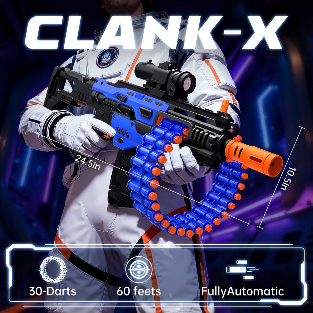 SOFITEN 30-dart rotating drum enabling longer battles with fewer reloads.