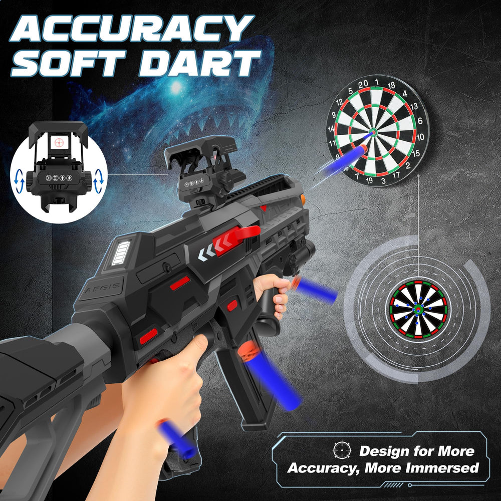 SOFITEN bolt-action mechanism adds authentic feel during foam-dart battles