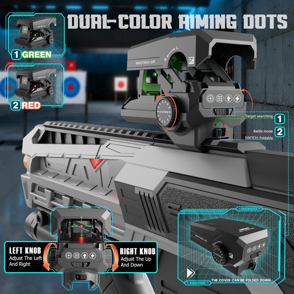 SOFITEN toy gun featuring 3-in-1 gearbox for safe, semi-auto, and full-auto modes