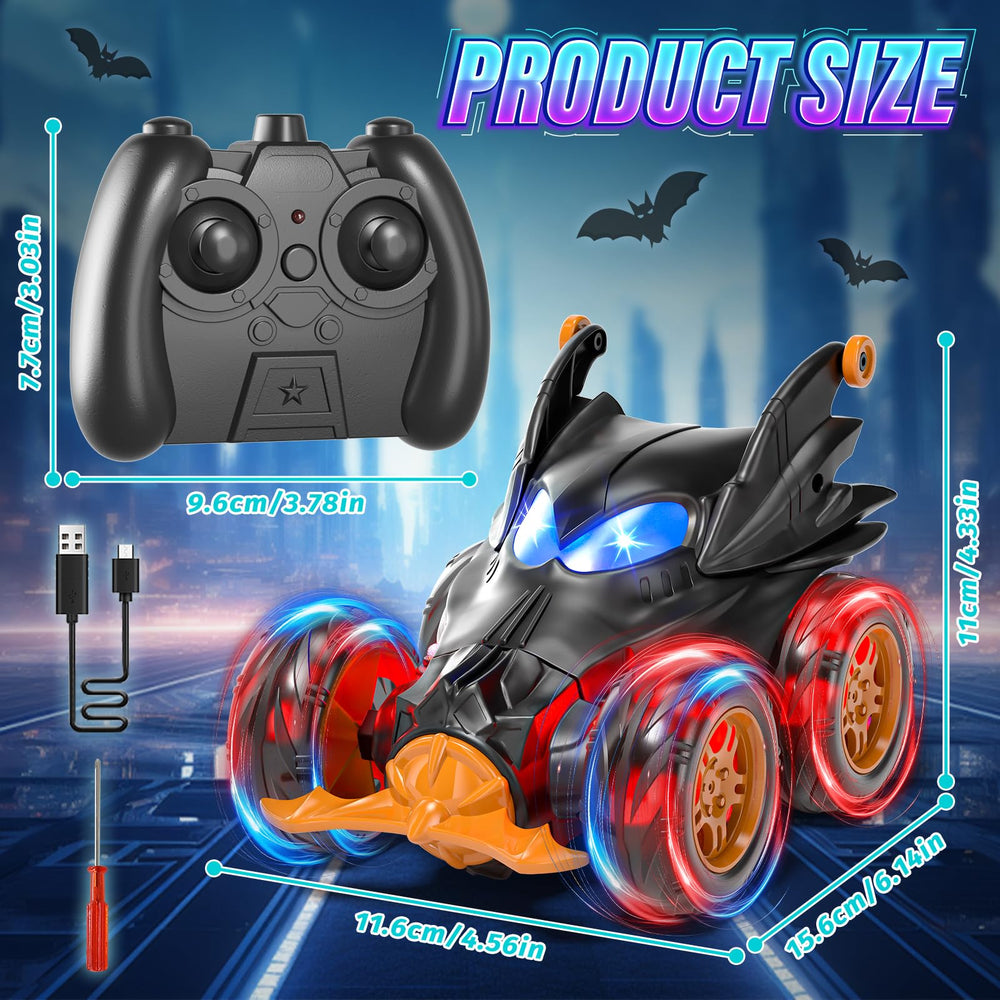 SOGAWEBB bat RC car anti-interference tech supports multi-car racing.