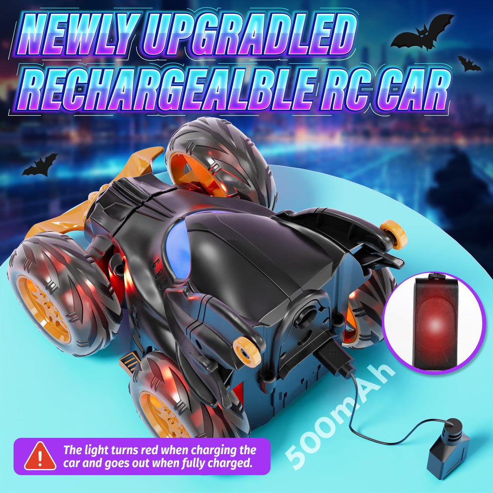 SOGAWEBB bat RC car 2.4GHz remote enables smooth multiplayer racing.