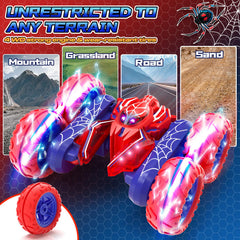 SOGAWEBB Spider RC car features dual 500mAh batteries for longer sessions.