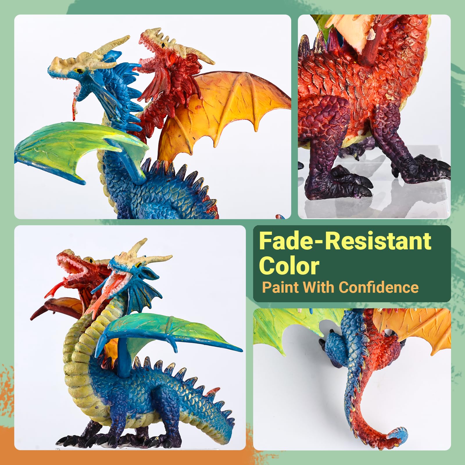 SOLDAY Dragon Toys painting kit durable figures for adventurous play