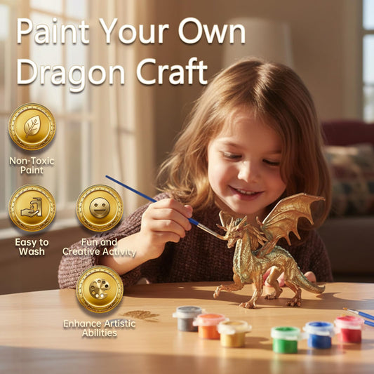 SOLDAY Dragon Toys water-based paints for vibrant, easy-to-clean color adventures