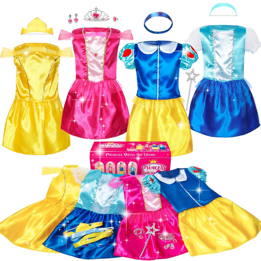 SOLIEHOO princess dress trunk opened for imaginative play