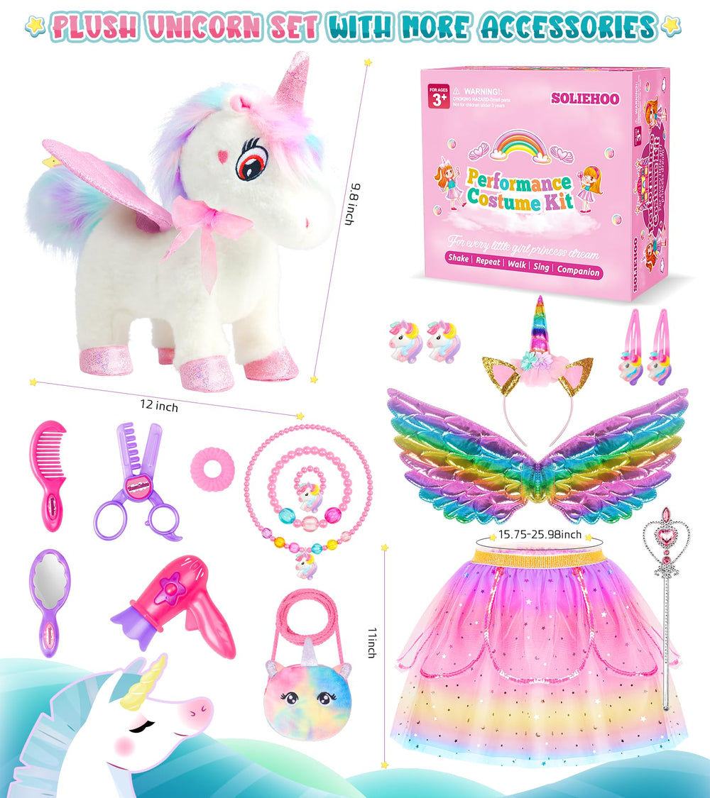 SOLIEHOO accessory box neatly stores all unicorn play items.