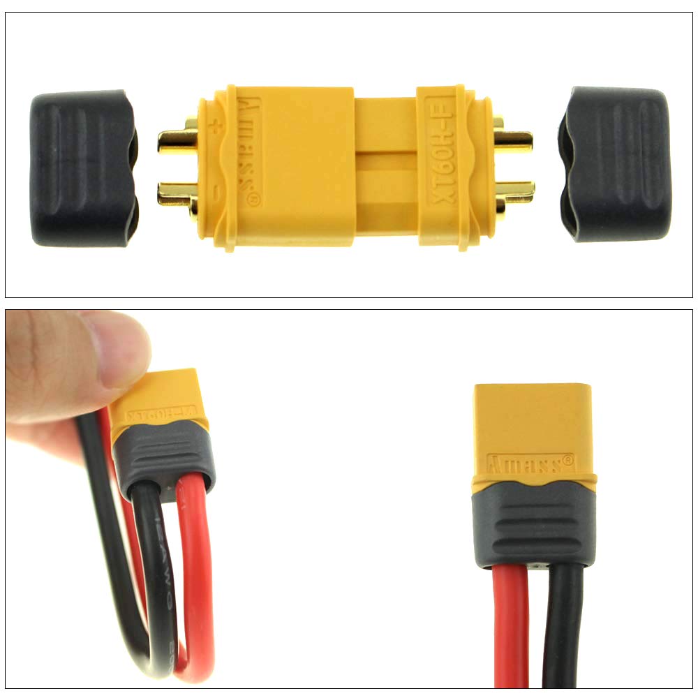 SoloGood XT60H solder-friendly design simplifies wiring without heat shrink.