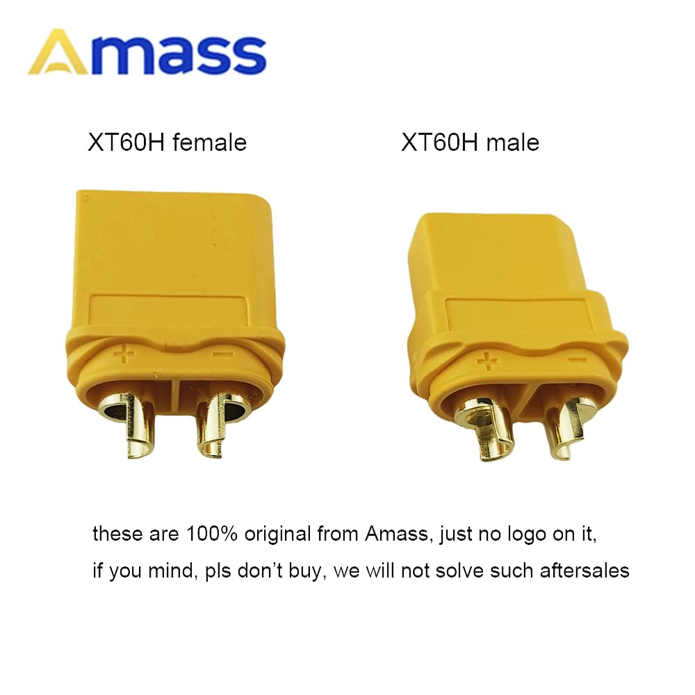 SoloGood XT60H gold-plated contacts ensure reliable power transfer.