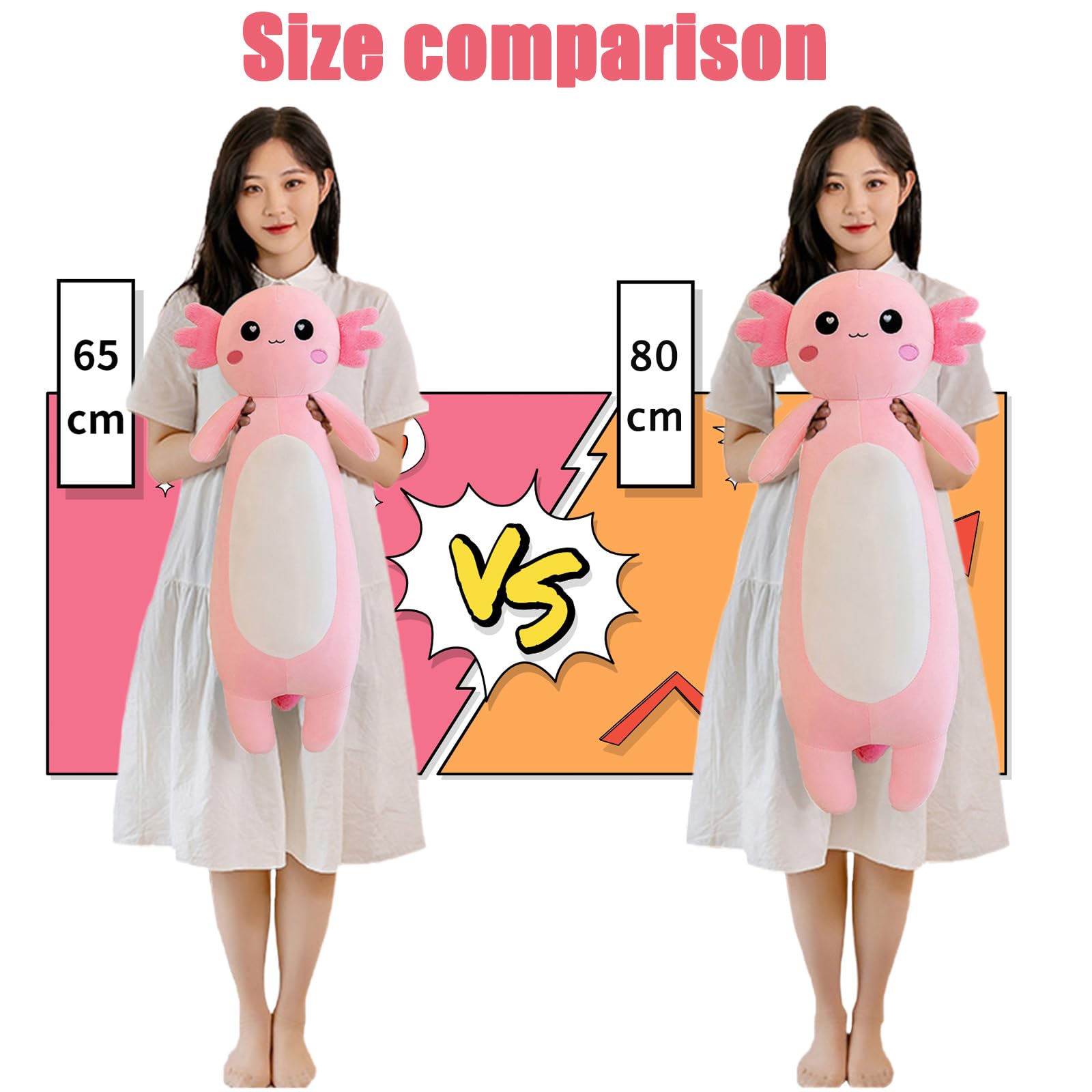 Somao axolotl plush bedroom decor, adds cute charm to a space.