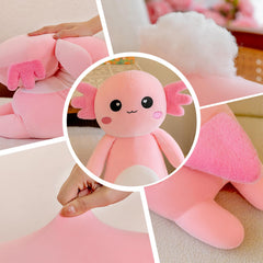 Somao axolotl plush doll suited for playtime and decorative display.
