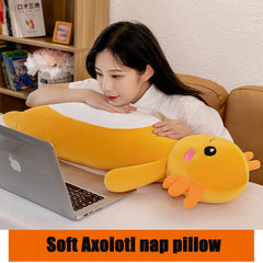 Somao axolotl plush soft fabric, gentle touch ideal for bedtime routines.