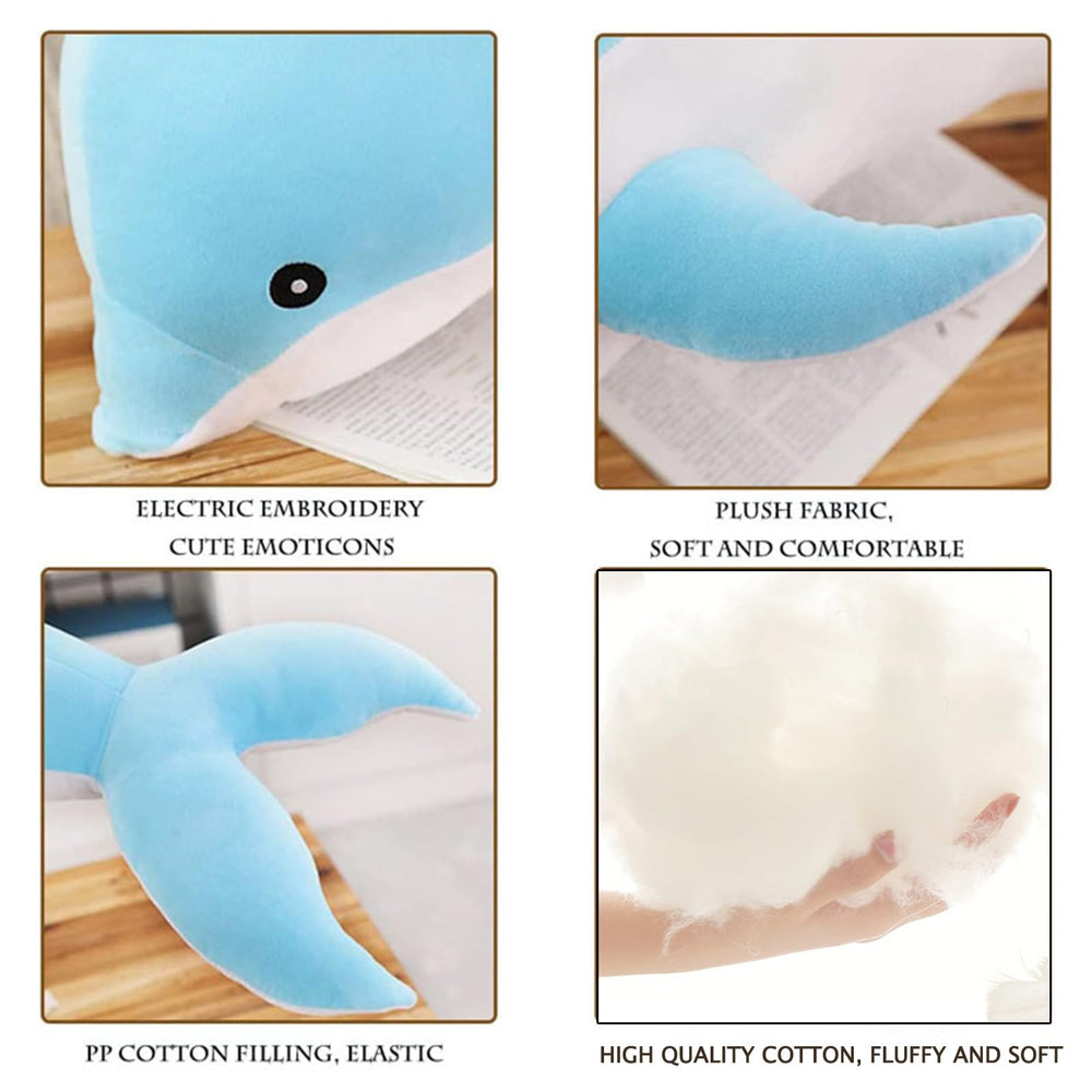 Somao dolphin plush invites kids to snuggle for security during hugs.