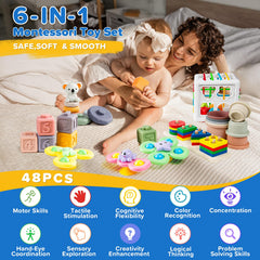 Somastung stacking rings and cups promote hand-eye coordination during play