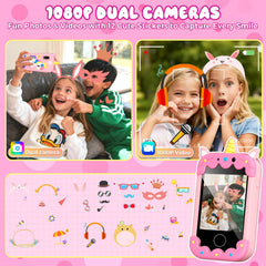 Sompaty Kids Smart Phone 2.8in play games on built-in learning apps
