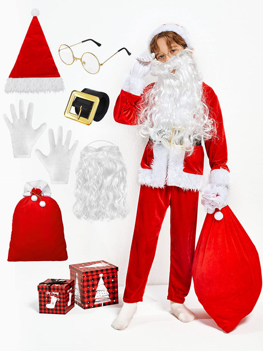 SOMSOC Santa pants in bright red for Christmas events
