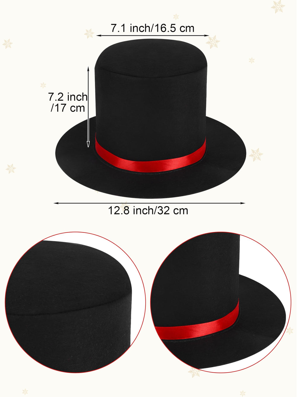 SOMSOC red scarf adds warmth and authentic winter charm to your snowman look.