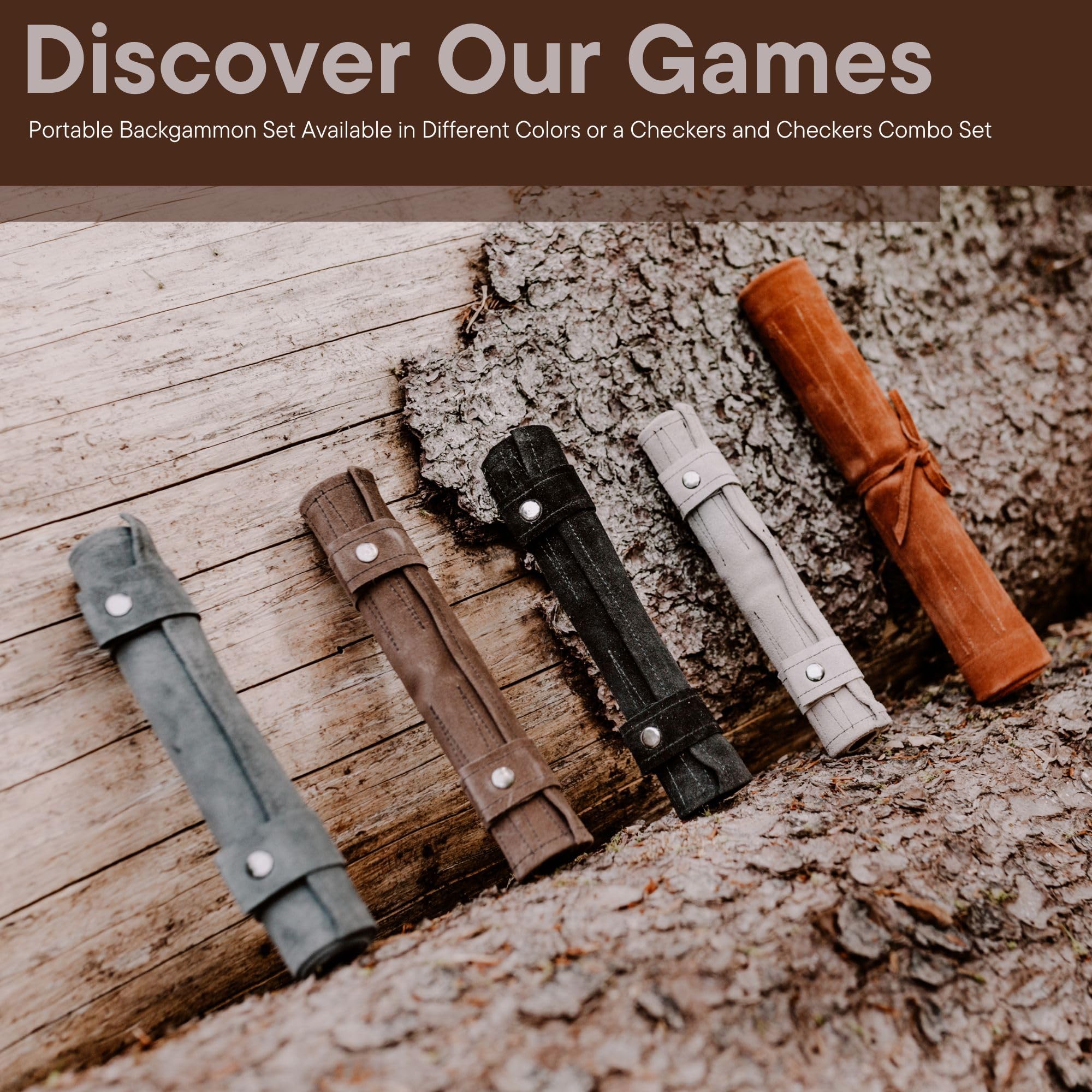 Sondergut mocha backgammon color adds stylish travel companion