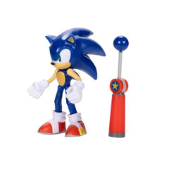 Detailed sculpting on the Sonic figure for collector-friendly visuals.