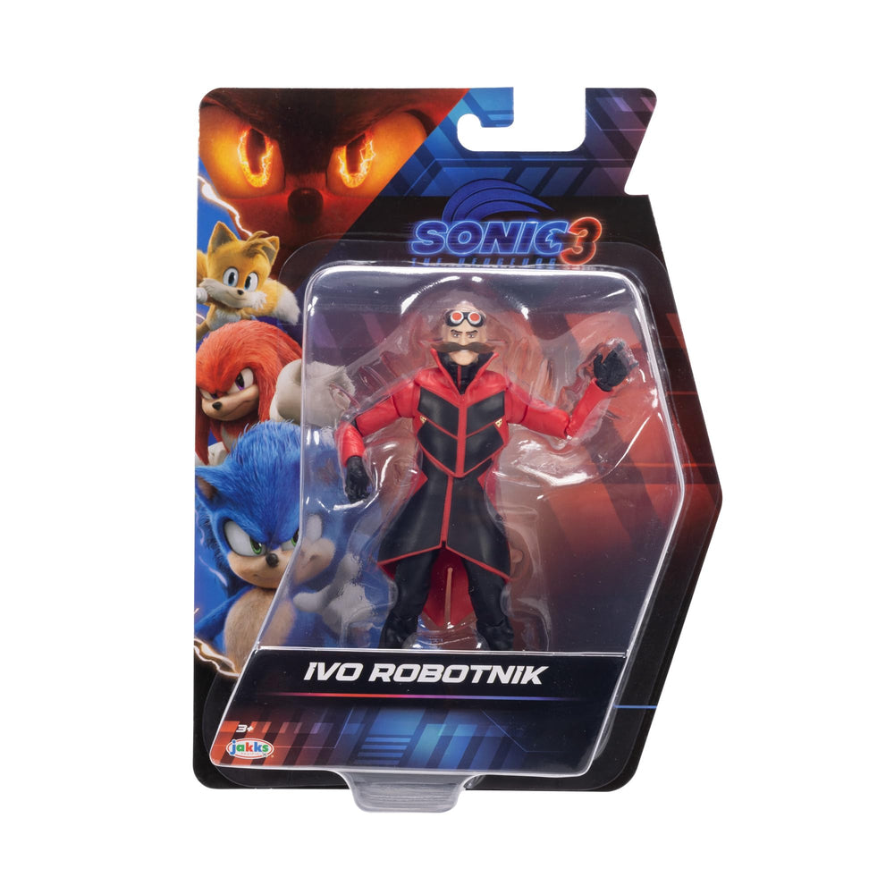 Sonic The Hedgehog 3 Movie figure with detailed paint for lifelike visuals.