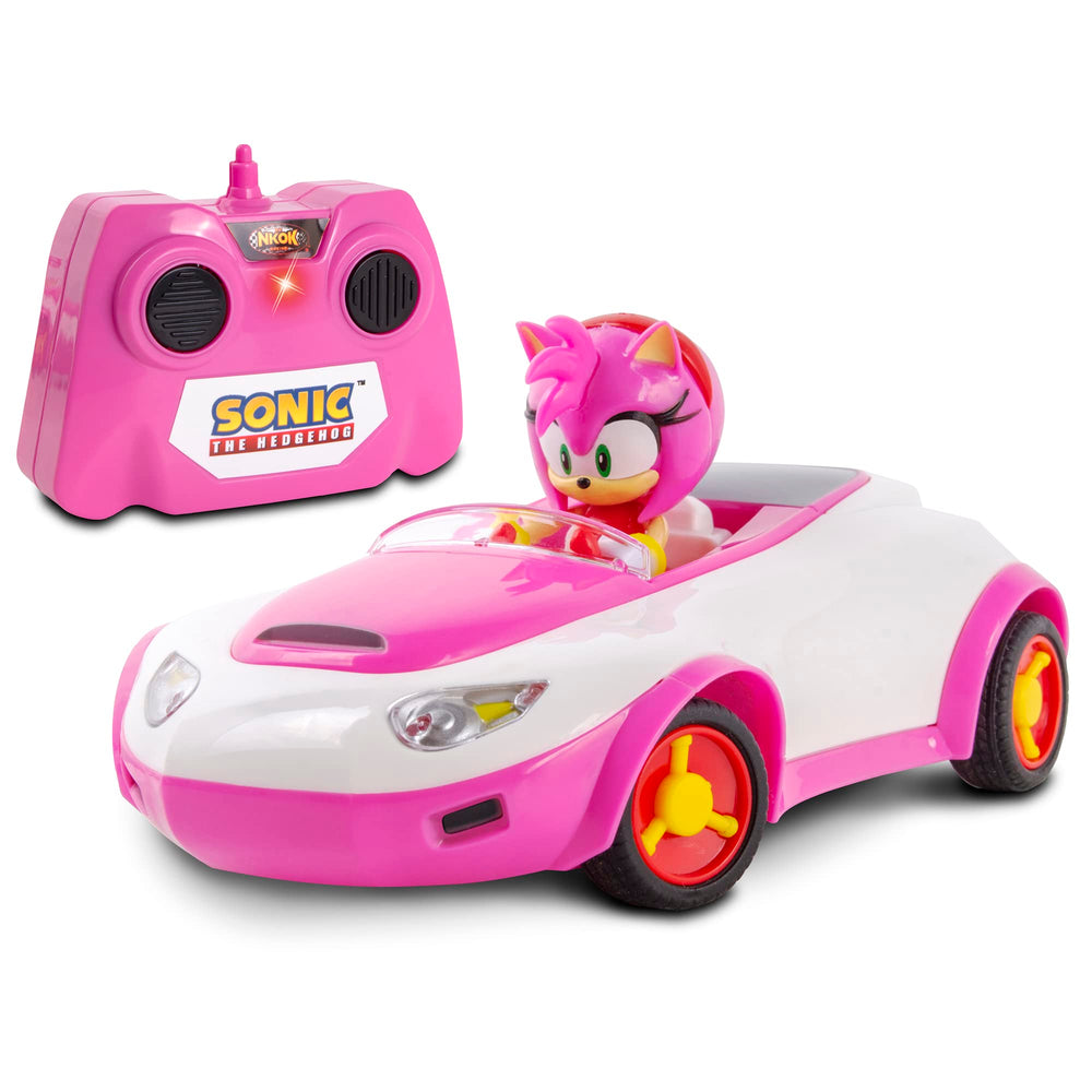 Sonic The Hedgehog Amy Rose TSR RC car in 1:28 scale with game-accurate detailing.