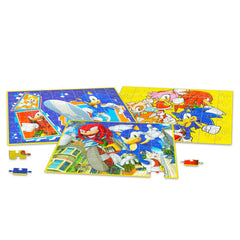 Sonic The Hedgehog 100-piece puzzle with action scene, ideal for solo play