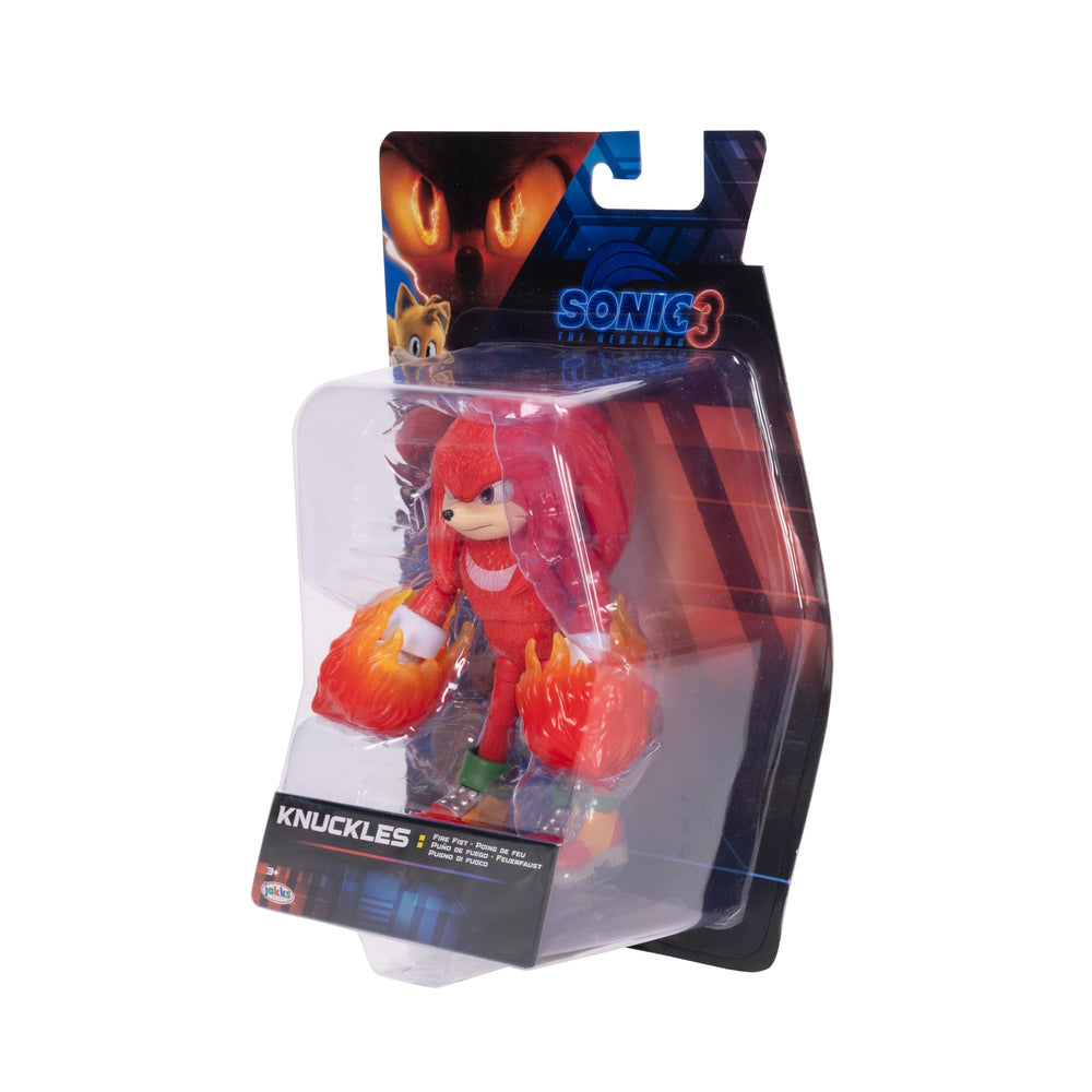 Sonic Knuckles Fire Fist figure packaging display ready.