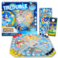 Sonic the Hedgehog pop up board game with dice for engaging family fun.