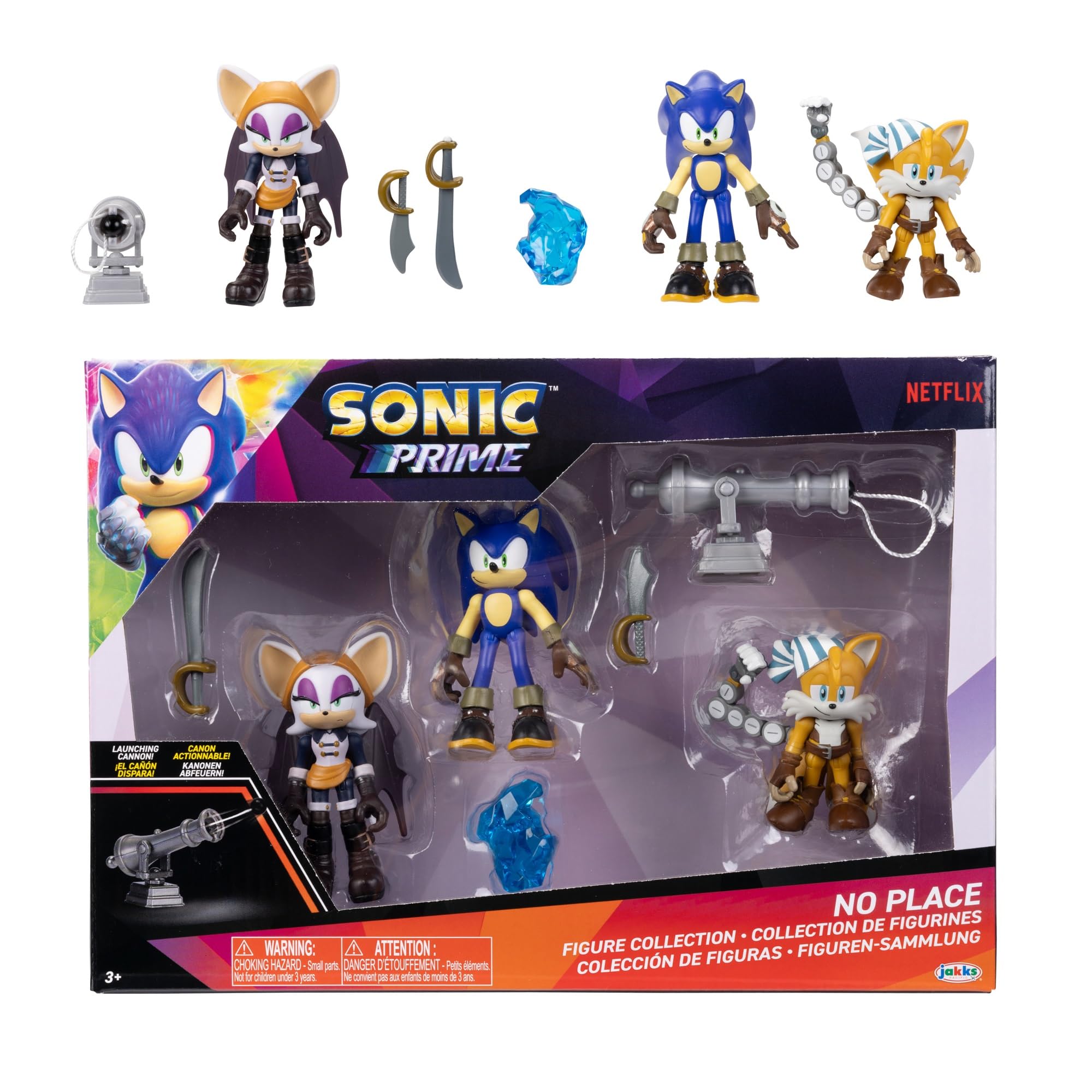 Sonic Prime 2.5-inch Sonic figure ready for action poses and display.