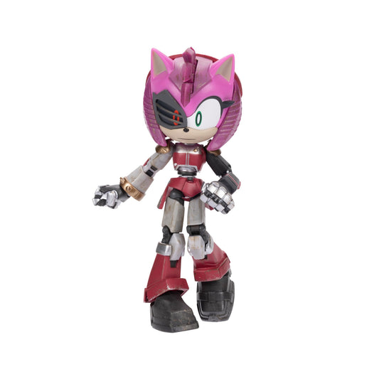 Sonic Prime Rusty Rose 5-inch figure in pose for display and play.