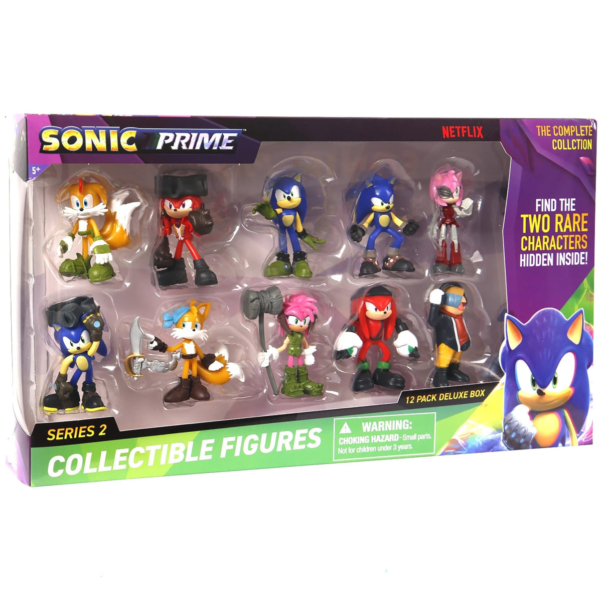 Sonic Prime Deluxe Box V2 12-pack figures for display and imaginative Sonic adventures