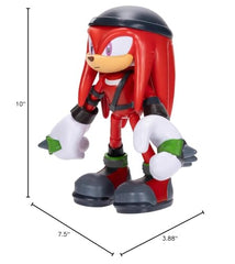 Sonic The Hedgehog Knuckles 5-inch compact figure fits shelves and play areas.