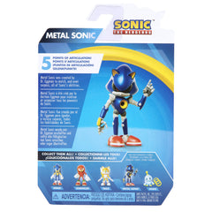 Sonic The Hedgehog 2.5-inch blue metallic finish enhances the collectible look.