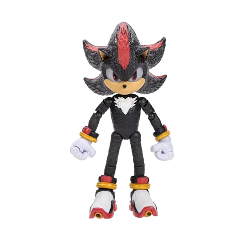 Sonic The Hedgehog 3 Movie 5-inch Knuckles figure with deluxe articulation for action poses.